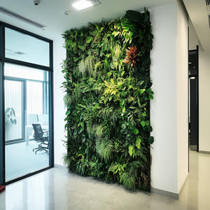 Plante artificielle intérieure verte simulée Décoration murale Pelouse artificielle en plastique <span class=keywords><strong>pour</strong></span> balcon <span class=keywords><strong>Image</strong></span> de <span class=keywords><strong>fond</strong></span> <span class=keywords><strong>pour</strong></span> intérieur extérieur - Product Image 2