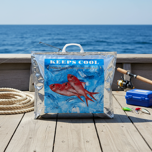 Tragbare Schiffs-Thermo-Kühltasche, große Kapazität, PE-Material, Cartoon-Muster, wasserdicht, lebensmittelecht für Outdoor-Angelausflüge - Product Image 1