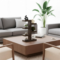 Étagère de présentation pour tasses en bois écologique, support robuste pour mugs, design moderne, porte-tasses en bois pour comptoir, idéal pour la maison - Vente chaude