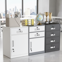 Coffre-fort de bureau commercial moderne en acier, ignifuge, avec serrure à combinaison et protection par mot de passe, tiroir de classement mobile