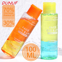 Démaquillant liquide en gel huile pour le visage, les yeux et les lèvres, nettoyage en profondeur des pores, contrôle de l'huile, naturel, en gros