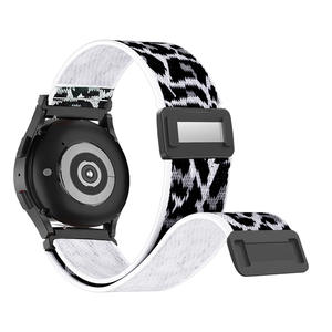 نايلون مرن وممغنط وين وين لساعة سامسونج جالاكسي 5 ، هواوي GT4 18 ، 22 ، حزام بديل منسوج سادة - Product Image 4