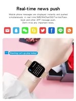Diseño de moda Smartwatch Mujeres Full Fitness IP67 Impermeable Ritmo cardíaco Monitor de presión arterial Relojes inteligentes para hombres Android IOS