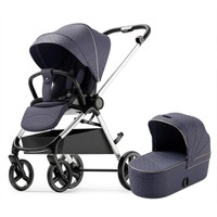 Poussette bébé multifonctionnelle bidirectionnelle en métal, pliable, compacte et légère, pour les 0-3 ans, avec protection de la colonne vertébrale (position assise et allongée), directement de l'usine