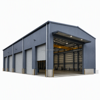 Structure de charpente en acier industrielle, entrepôt préfabriqué, bâtiment d'usine en métal, atelier OEM