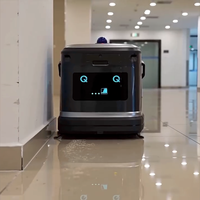 Robot Pembersih Cerdas MiCity Q3-G Navigasi Otomatis Tangki Air 50L Mesin Sapu Gosok Vakum untuk Pabrik