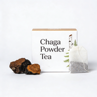 Extrait de champignon Chaga en poudre de qualité alimentaire, fourni par l'usine