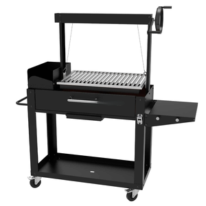 Parrilla de Carbón <span class=keywords><strong>y</strong></span> <span class=keywords><strong>Leña</strong></span> de Acero Inoxidable Estilo Santa María Argentina Moderna, Superficie de 830x550mm para Camping, Gran Venta - Product Image 1
