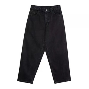 Le gambe affusolate a vita alta 100% da <span class=keywords><strong>uomo</strong></span> in cotone blu chiaro su misura danneggiano i <span class=keywords><strong>Jeans</strong></span> <span class=keywords><strong>Jeans</strong></span> larghi - Product Image 3