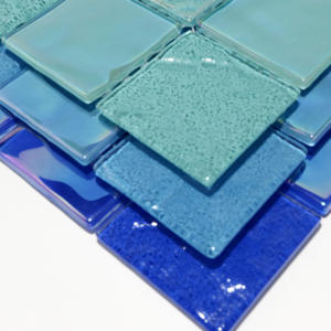 <span class=keywords><strong>Piastrelle</strong></span> a mosaico in vetro iridescente 300x300mm Design moderno per bagno esterno piscina camera da letto <span class=keywords><strong>cucina</strong></span> Hotel uso della parete interna - Product Image 5