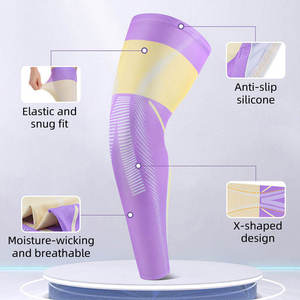 Genouillère de sport étendue, antidérapante, respirante, pour la course et le cyclisme, soulageant la pression, équipement de protection - Product Image 4