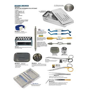Instruments dentaires professionnels ROCKMED - A-PRF RGF PRP Ensemble de base 12 pièces manuelles réutilisables Stérilisation à haute température Certifié CE - Product Image 1