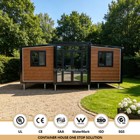 Maison préfabriquée mobile 2, 3 ou 4 chambres, maisons préfabriquées 20ft, 30ft, 40ft, mini-maison modulaire, maison conteneur préfabriquée extensible