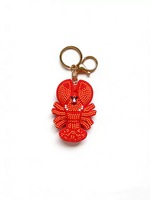 Nouveau porte-clés créatif en alliage avec pendentif représentant des créatures marines, coquillages, homard, crabe, perles roses et décapsuleur, vente en gros pour femme