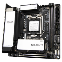 Motherboard Gaming CPU seri Intel Core generasi 11/10, Motherboard Z590I VISION D putih dengan memori DDR4 64G mendukung memori 11/10