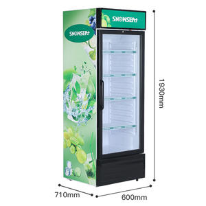 <span class=keywords><strong>400L</strong></span> Commercial Upright Boissons Vitrine Congélateur Porte en verre Présentoir à boissons Réfrigérateur Supermarché Réfrigérateur Vertical Bière - Product Image 4
