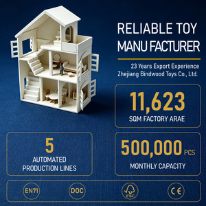 Maison de poupée en bois à plusieurs étages avec accessoires, durable, pour enfants de 2 à 7 ans, jeu de rôle intérieur, OEM ODM <span class=keywords><strong>ANNA</strong></span> & BECK - Product Image 5