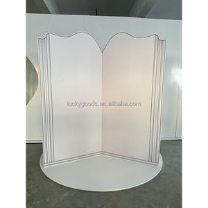 BJ250025-25 Luckygoods Nouveauté 2025 – Toile de fond de scène personnalisée en PVC blanc pour événements de mariage, design chapitre - Product Image 4