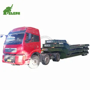 30-70 ton 2/3/4 akslar Lowbed yarı kamyon römorku satılık kaliteli düşük fiyat ağır yük römorku taşıma yarı römork