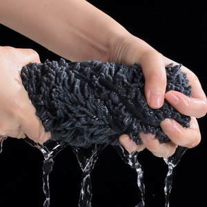 Tête de <span class=keywords><strong>balai</strong></span> serpillière de rechange en chenille, recharge en microfibre absorbante avec poignée torsadée et essoreuse intégrée pour <span class=keywords><strong>balai</strong></span> magique et nettoyage des sols - Product Image 5