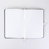 Carnet en cuir PU rigide personnalisé en gros avec porte-stylo, tailles A5/A6, impression de logo personnalisée, reliure cousue, option cadeau