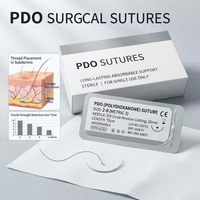 Suture chirurgicale absorbable jetable POLIGLECAPRONE, monofilament stérile pour usage médical hospitalier