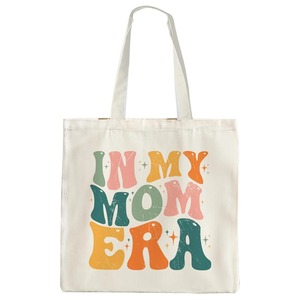Bolsa de tela con estampado de letras retro y modernas, reutilizable, ecológica, <span class=keywords><strong>para</strong></span> compras, regalo <span class=keywords><strong>para</strong></span> tía, con la inscripción "En mi era de tía" - Product Image 3