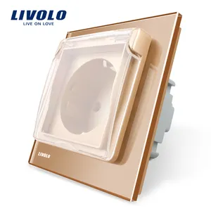 Livolo EU стандартная настенная розетка с водонепроницаемой крышкой VL-C7-C1EUWF-13
