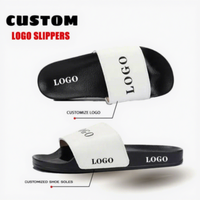 Claquettes en PVC pour hommes avec logo personnalisé, semelle souple, dernier design pour les commandes en gros de marque, chaussures d'extérieur imperméables