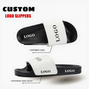 Sandalias de PVC Personalizadas con Logotipo para Hombre, Suela Suave, Último Diseño para Pedidos al por Mayor de Marcas, Zapatos Impermeables para Exteriores - Product Image 1