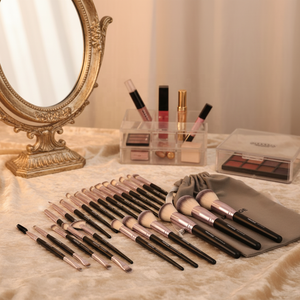 DailyQueen 20 pièces M a C ANIMAL chèvre cheveux naturels maquillage brosse ensemble artiste essentiel noir luxe professionnel mélange maquillage KIT - Product Image 5