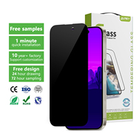 Personnaliser le protecteur d'écran en verre trempé antireflet 2.5D d'usine pour iPhone 16 15 pro max