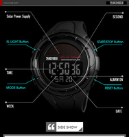 Skmei Elektronische Uhren Sport mode Digitaler Wecker Auto Date Chronograph LED Wasserdichte Armbanduhr mit großem Zifferblatt für Herren
