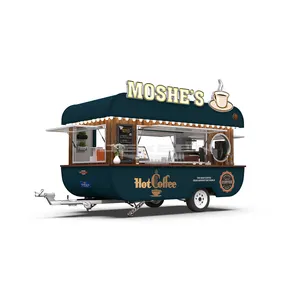 JEKEEN hochwertige heiße Verkauf Snack Anhänger mobile Coffeeshop Preis Food Truck Anhänger von MOSHE Kaffee wagen