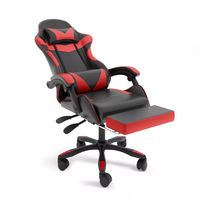 Chaise de bureau gamer pivotante en cuir rose, réglable en hauteur, avec repose-pieds, pour bureau à domicile – Meubles personnalisés et abordables