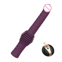 Wasserdichter Ferngesteuerter Freihändiger Teleskopischer Vibrierender Heizender Weiblicher Masturbator Himmelsdurchdringendes Kanonen-Design Modell 037