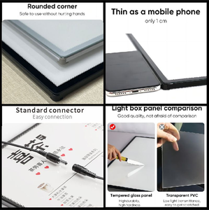 Slim A1 A2 A3 A4 Backlit khung Movie Poster treo tường tùy chỉnh quảng cáo siêu mỏng Glass <span class=keywords><strong>LED</strong></span> ánh sáng Hộp menu khung - Product Image 6