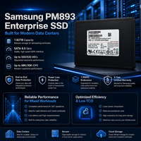 Unidad de Estado Sólido (SSD) Empresarial Samsung PM893 MZ7L31T9HBLT-00A07 de 1.92TB, SATA 2.5'', SATA 6Gb/s, V-NAND TLC, 550MB/s, para Servidor