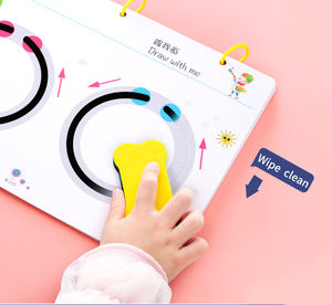 Cuaderno <span class=keywords><strong>de</strong></span> ejercicios <span class=keywords><strong>de</strong></span> escritura reutilizable para niños YSR, nuevo y mejorado, para mejorar el enfoque, el control del lápiz, el aprendizaje <span class=keywords><strong>de</strong></span> números y el alfabeto. - Product Image 6