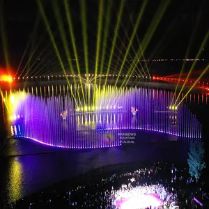 Outdoor Laser Light Show 2022 Chinese Outdoor Multimedia Musical Dancing Water Fountain Show With LED Light RGB Full Color Laser Beam Light Effect