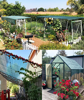 Voile d'ombrage pour jardin, filet pare-soleil vert avec œillets, bâche en maille pour plantes, serre et terrasse