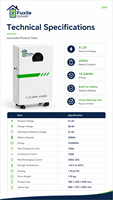 Batterie de stockage d'énergie domestique Fuxile Split Hybrid 51,2 V 200 Ah LiFePO4 montée sur rack 10,24 kWh avec BMS intelligent intégré et décharge de crête de 200 A