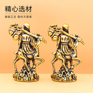 รูปปั้นทองสัมฤทธิ์ <span class=keywords><strong>Fu</strong></span> <span class=keywords><strong>Fu</strong></span> <span class=keywords><strong>Shou</strong></span> Star ใหม่ห้องนั่งเล่นสไตล์จีนสำนักงานสำนักงานเดสก์ท็อปบริษัทตกแต่งบ้านขนาดใหญ่ - Product Image 4