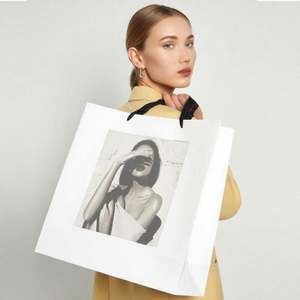 High-end Luxury Premium Thickened Durable Fashion Shopping <b>Paper</b> Bag Large Size Gift Shoulder Eco Customized Logo Bag - Product Image 6