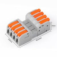 DF-2604D Stecker und Buchse Spleißbarer Draht verbinder Hebel mutter Quick Connect Fast Spring Wire Connector