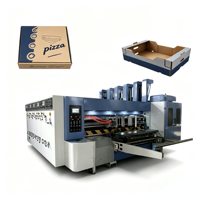 Máquina Impresora Flexográfica Automática con Alimentador de Borde Líder, Ranuradora y Troqueladora para Cartón Corrugado