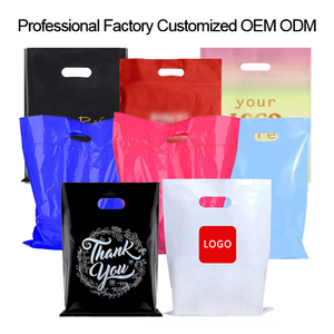 Bolsas de Plástico Ecológicas Personalizadas para Compras, Bolsas de Plástico Gruesas con Asas Troqueladas y Logotipo - Product Image 2