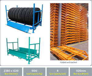 <span class=keywords><strong>TER</strong></span> Porte-pneus détachable empilable, structure en acier, économique, gain de place, structure simple, protection contre la corrosion pour <span class=keywords><strong>garage</strong></span> - Product Image 2