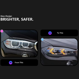 Accesorios para Automóviles BMW X5 F15 2014-2018, Faros Delanteros Láser, Nuevas Lentes LED, Luces de Circulación Diurna - Product Image 4