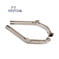 Tuyau d'échappement pour Mercedes-Benz C63 AMG W204 6.2L 2011-2015 avec bouclier thermique